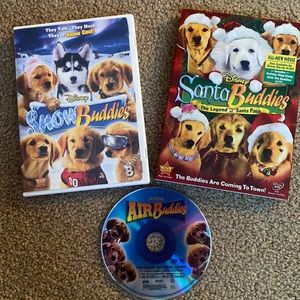 Disney’s “Santa Buddies”, “ Air Buddies” and “Snow Buddies” DVDs